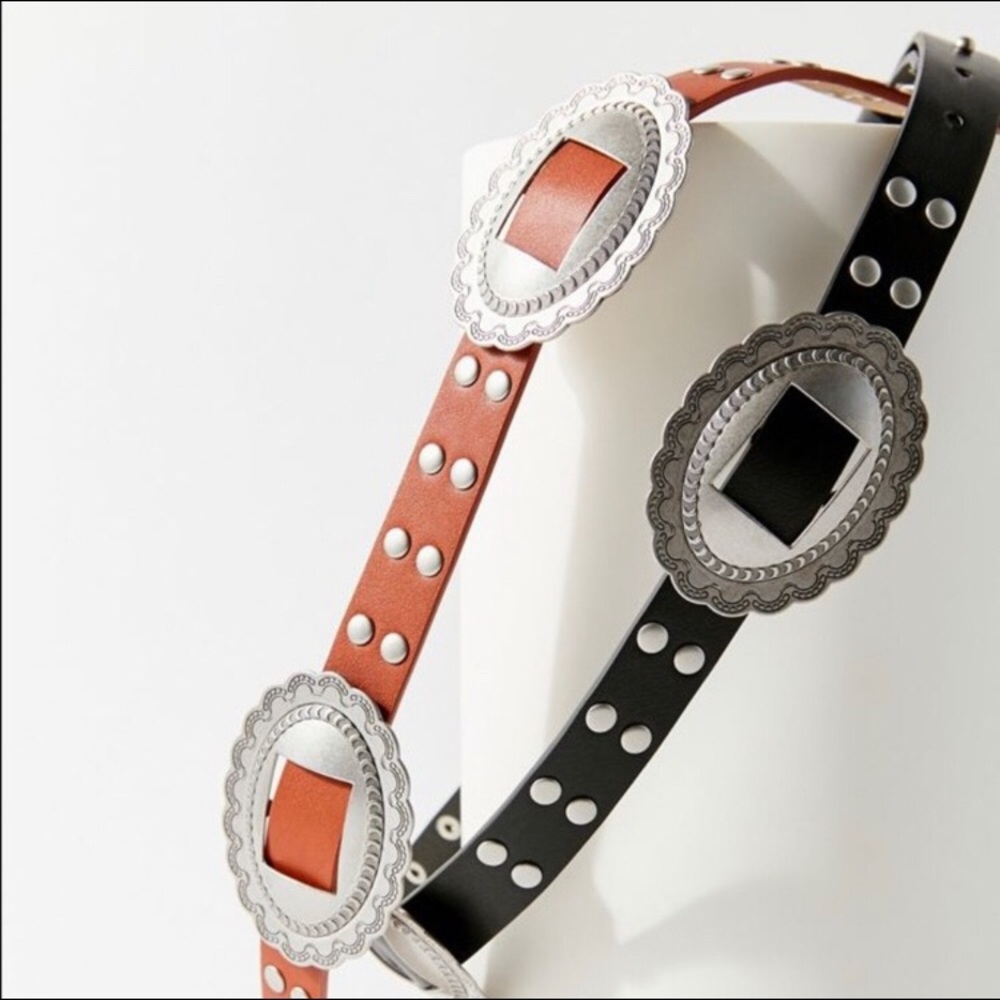 Urban Outfitters Western Studded Belt in Brown